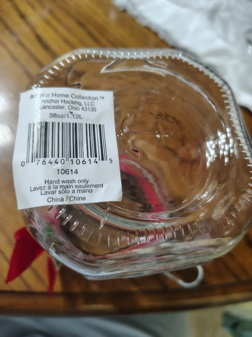 Vintage Anchor Hocking Mason Jar Lid with Clamp Snowman
